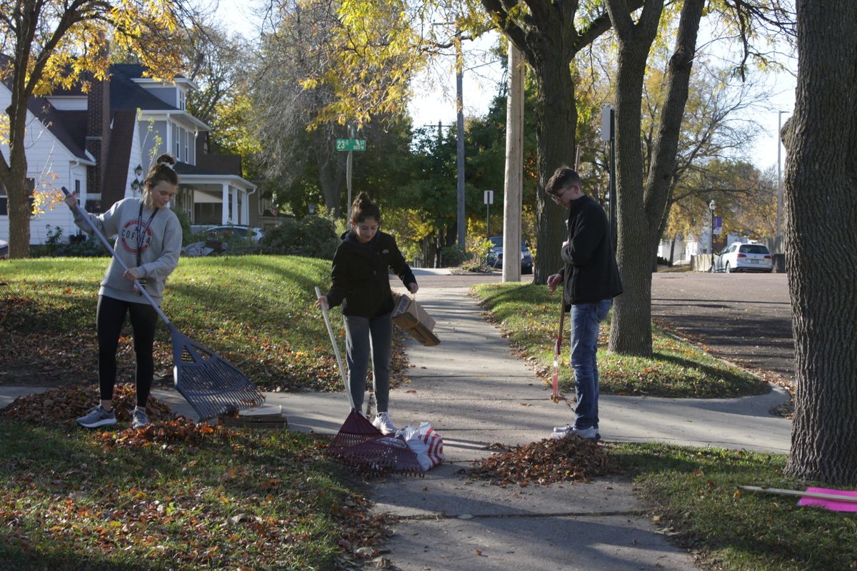 SALT volunteers to rake the town