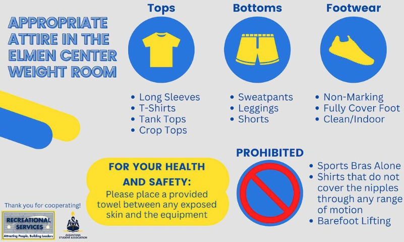 Rec Services changes weight room dress code