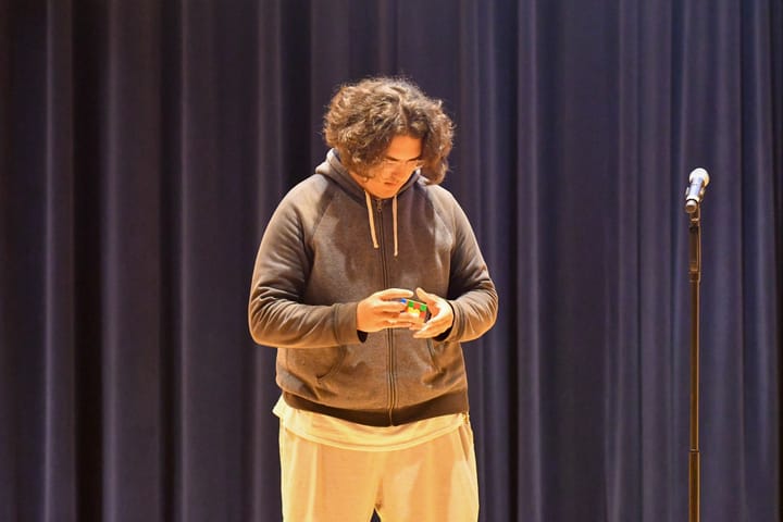 Freshman competitive cuber's race against the clock