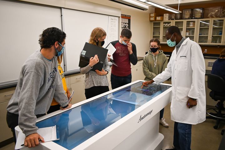 Biology department integrates virtual cadaver table into classroom