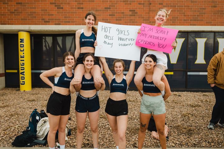 FEM club protests weight room clothing policy enforcement